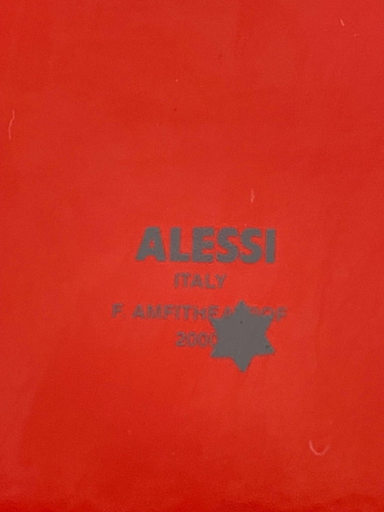 Image 1 of Alessi - Francesca Amfitheatrof - Rode geperforeerde fruitschaal - 2000