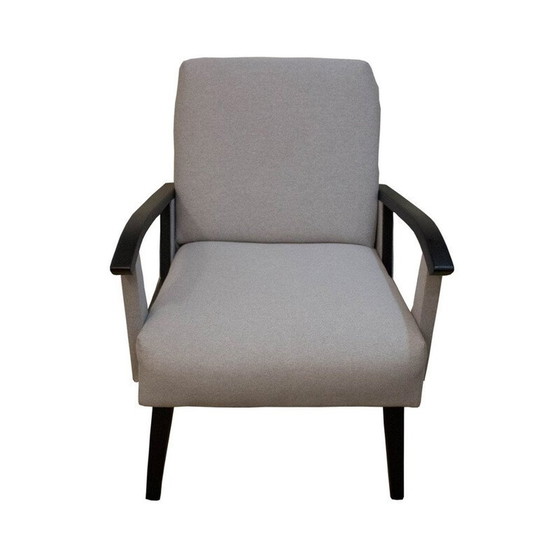 Image 1 of Paar vintage houten fauteuils, België 1960