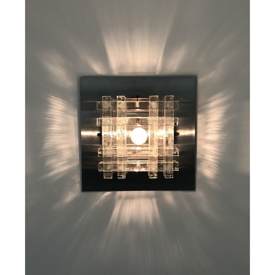 Image 1 of Vintage Murano glazen wandlamp door Albano Poli voor Poliarte, Italië 1970