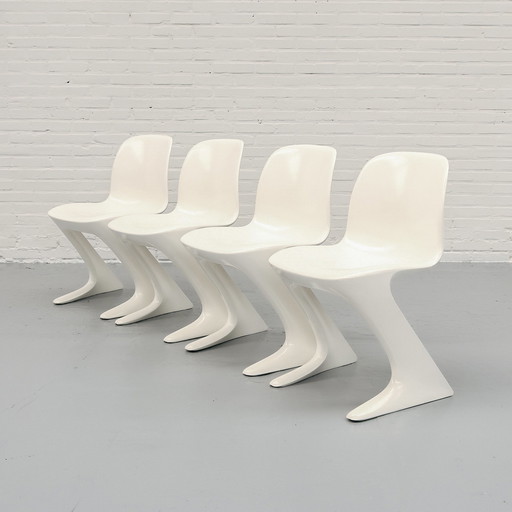 Space Age Ernst Moeckl ‘Z Chair’ Set van 4 eetkamerstoelen