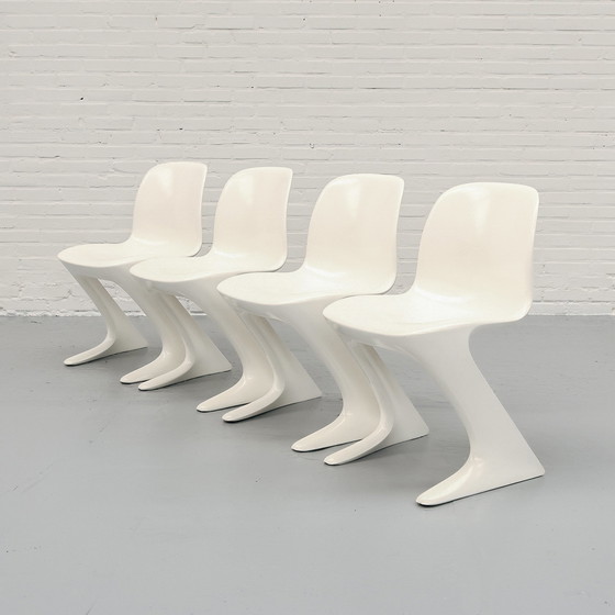 Image 1 of Space Age Ernst Moeckl ‘Z Chair’ Set van 4 eetkamerstoelen