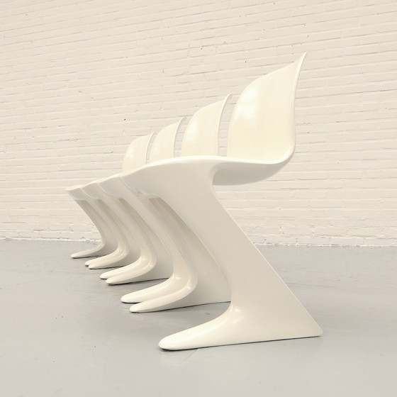 Image 1 of Space Age Ernst Moeckl ‘Z Chair’ Set van 4 eetkamerstoelen