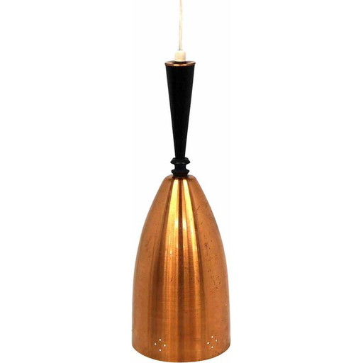 Vintage metalen hanglamp, Zweden 1960