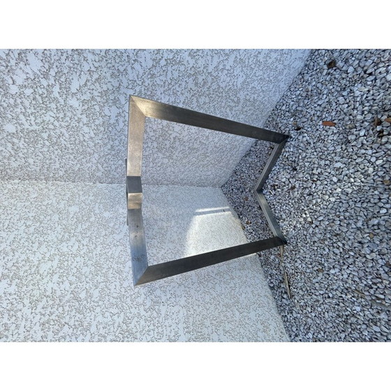 Image 1 of Vintage Legea console van staal en plexiglas, 1970