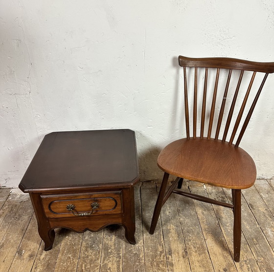 Image 1 of Louis Philippe stijl walnoot Sofa End Salontafel