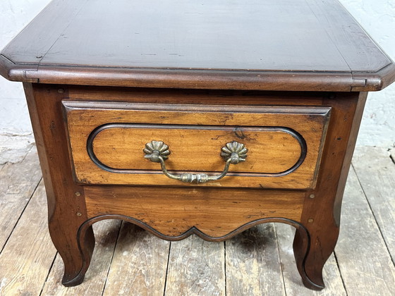 Image 1 of Louis Philippe stijl walnoot Sofa End Salontafel