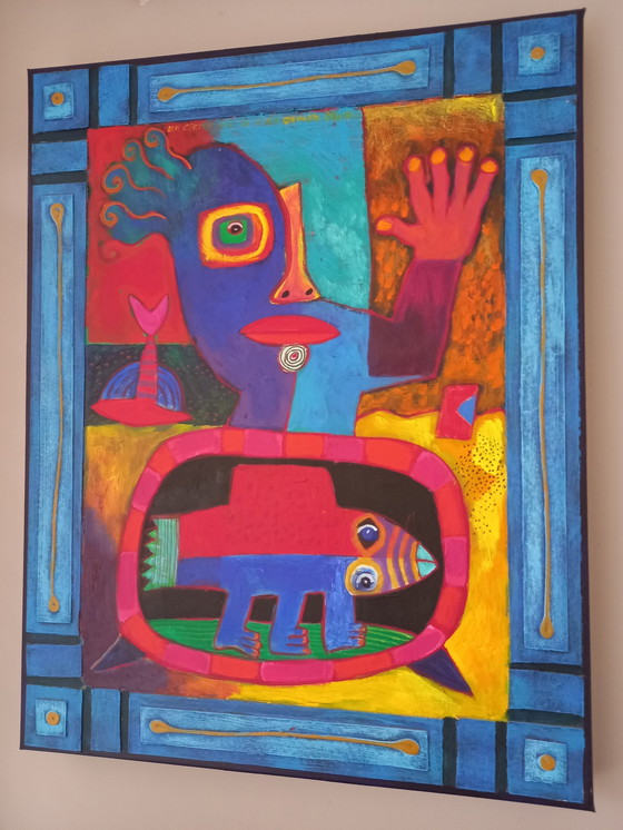 Image 1 of Clemens Briels Acryl Schilderij