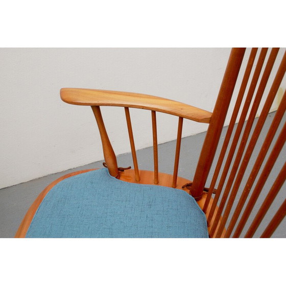 Image 1 of Vintage massief kersen fauteuil van Albert Haberer voor Fleiner, Duitsland 1950