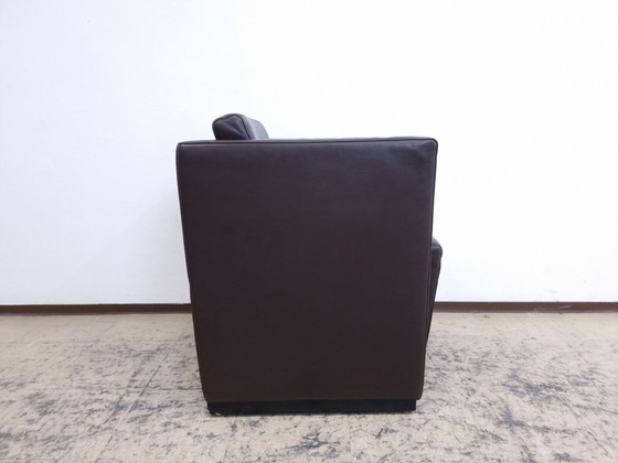 Image 1 of Walter Knoll Elton leren fauteuil echt leren fauteuil design fauteuil in bruin conferentie