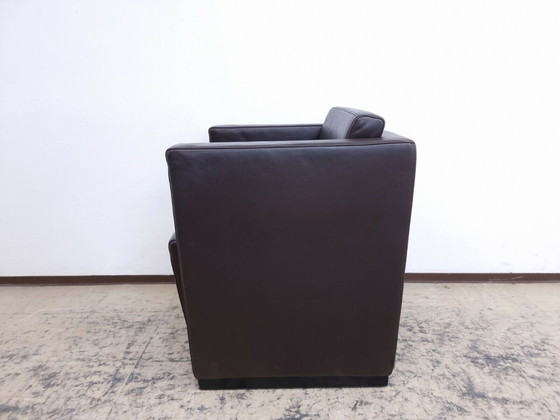 Image 1 of Walter Knoll Elton leren fauteuil echt leren fauteuil design fauteuil in bruin conferentie