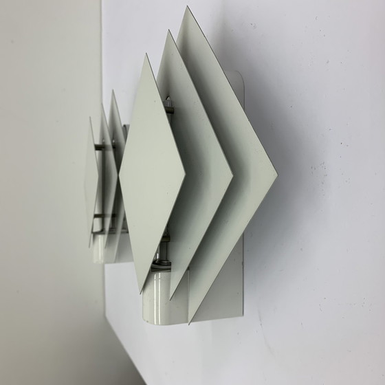 Image 1 of Set Of 2 Luminance Post Modern Minimalist Wall Lamps , 1980S