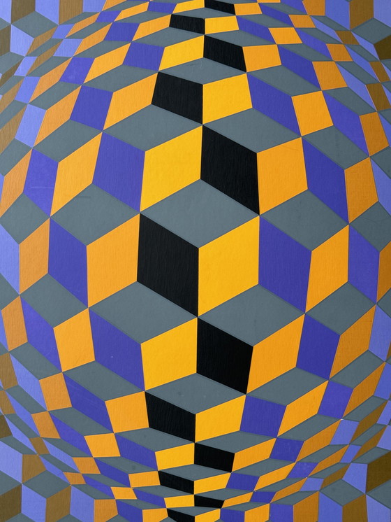 Image 1 of Victor Vasarely - zeefdruk. 1970s