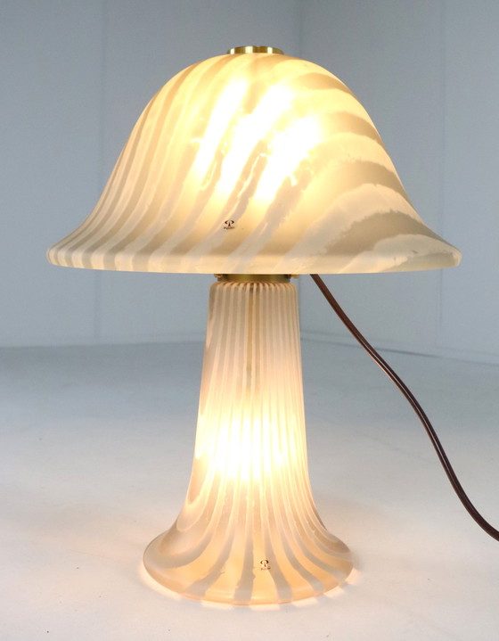 Image 1 of Peill & Putzler Xxl Tafellamp Lamp Glas Vintage