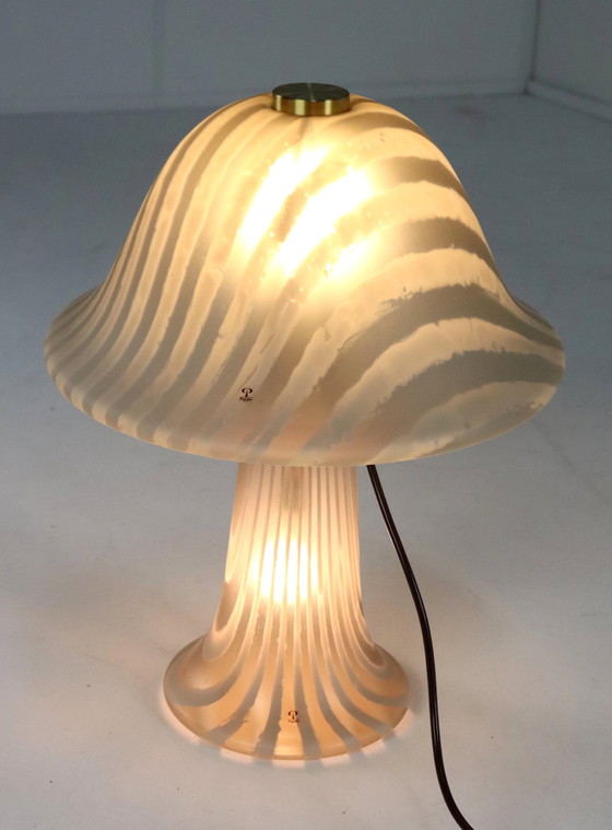 Image 1 of Peill & Putzler Xxl Tafellamp Lamp Glas Vintage
