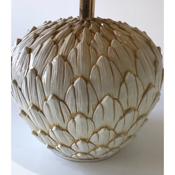 Image 1 of Artisjoklamp van aardewerk, 1970