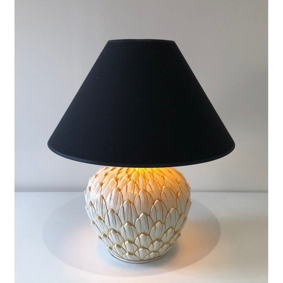 Image 1 of Artisjoklamp van aardewerk, 1970