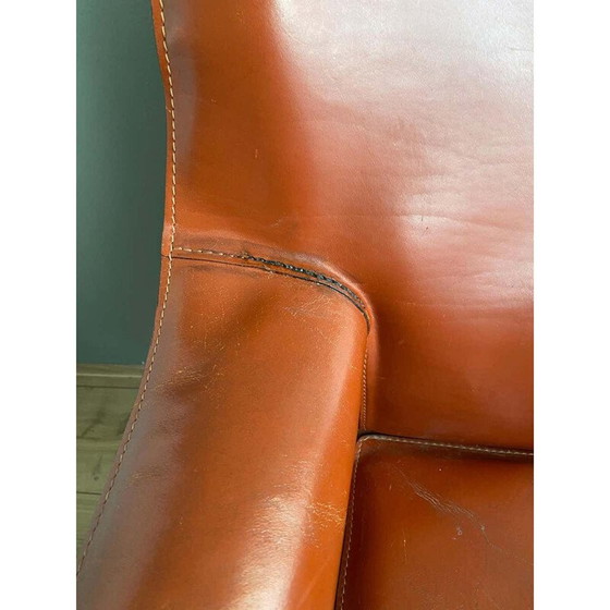 Image 1 of Vintage leren fauteuil van Mario Bellini 1970