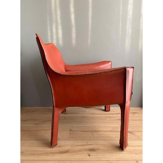 Image 1 of Vintage leren fauteuil van Mario Bellini 1970