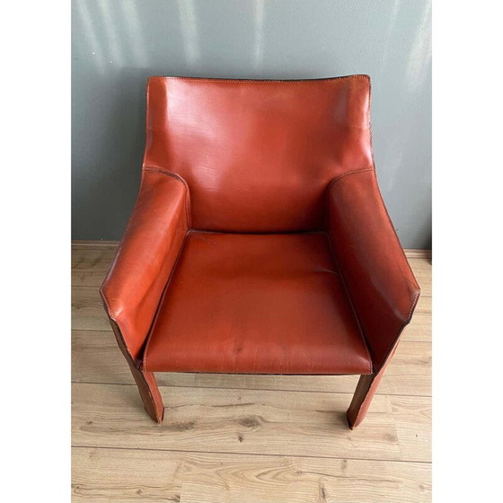 Image 1 of Vintage leren fauteuil van Mario Bellini 1970