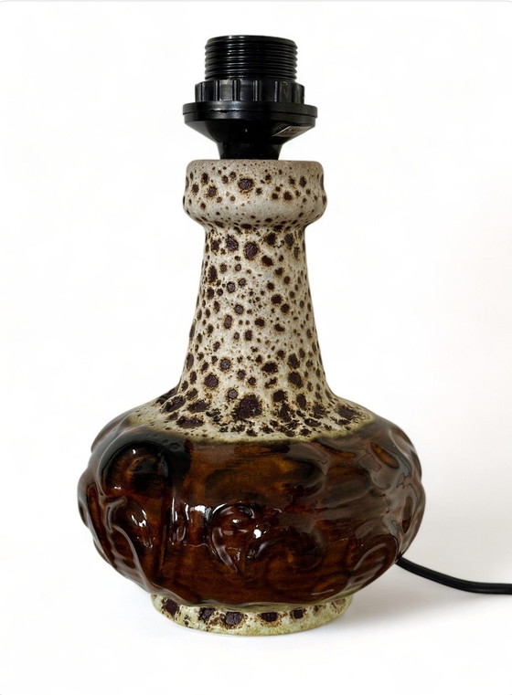 Image 1 of Vintage Fat Lava Tafellamp Mid Century Ceramic Lamp