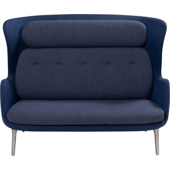 Image 1 of Vintage blauw en grijze RO bank van Jaime Hayon voor Fritz Hansen, Denemarken