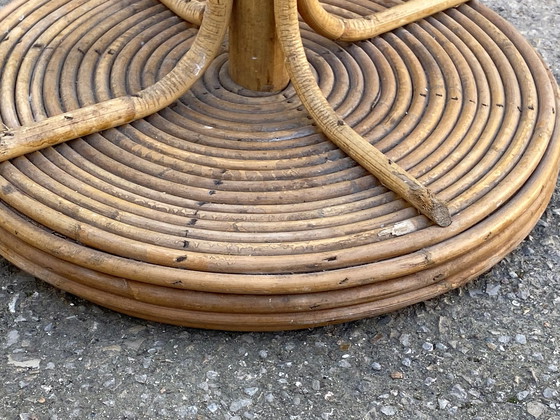 Image 1 of Vintage rotan papegaai kleerhanger 1970