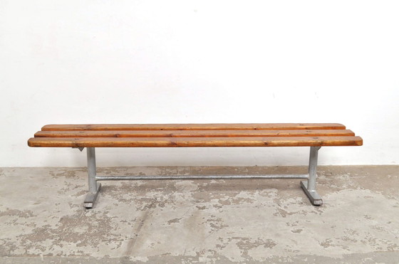 Image 1 of Vintage houten bank 185 cm