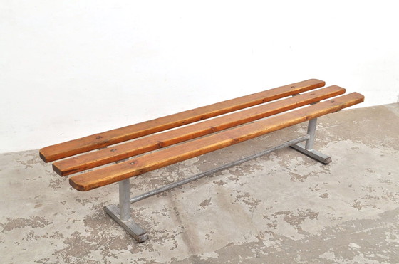 Image 1 of Vintage houten bank 185 cm