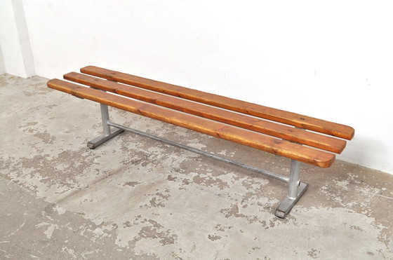 Image 1 of Vintage houten bank 185 cm