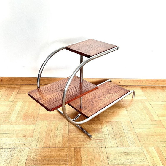 Image 1 of Vintage Plantstand H-156 bijzettafel door Jindrich Halabala voor Up Zavody, Tsjecho-Slowakije