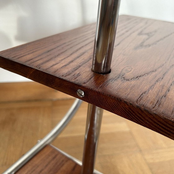 Image 1 of Vintage Plantstand H-156 bijzettafel door Jindrich Halabala voor Up Zavody, Tsjecho-Slowakije