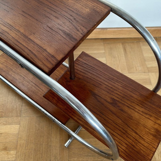 Image 1 of Vintage Plantstand H-156 bijzettafel door Jindrich Halabala voor Up Zavody, Tsjecho-Slowakije