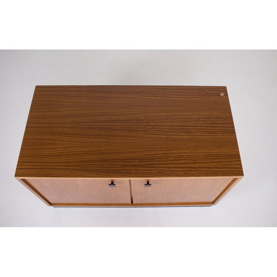 Image 1 of Vintage laag dressoir in teakfineer, 1960