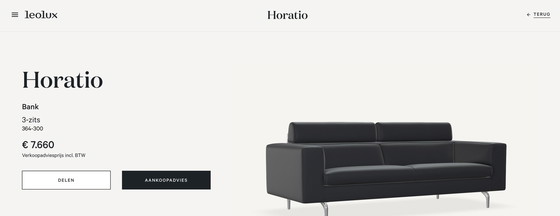 Image 1 of Leolux Horatio Lederen Sofa