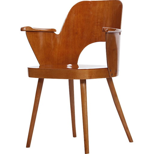 Mid Century fauteuil van Oswald Haerdtl voor Thonet, Tsjechië 1955