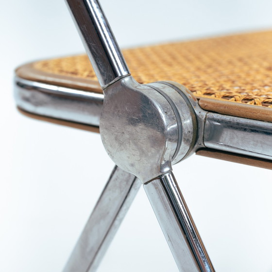 Image 1 of Giancarlo Piretti Anonima Castelli Plia Vouwstoelen, banden, 8, Italië, 1967