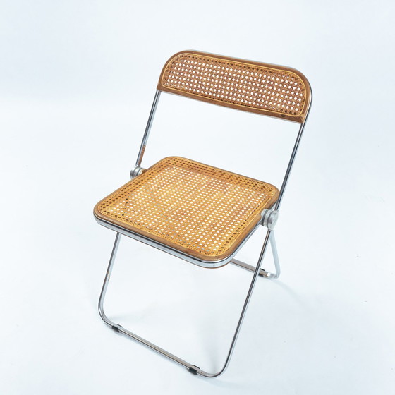 Image 1 of Giancarlo Piretti Anonima Castelli Plia Vouwstoelen, banden, 8, Italië, 1967