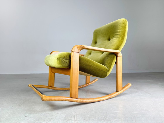 Image 1 of Originele Walter Knoll Midcentury schommelstoel vintage 1960
