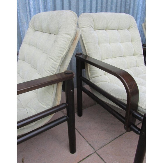 Image 1 of Set van 4 vintage fauteuils van Bror Boije voor Dux Miljo Expo, Zweden 1980