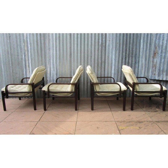Image 1 of Set van 4 vintage fauteuils van Bror Boije voor Dux Miljo Expo, Zweden 1980