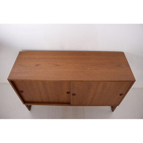 Image 1 of Vintage teakhouten dressoir met schuifdeuren van Børge Mogensen, Zweden 1959