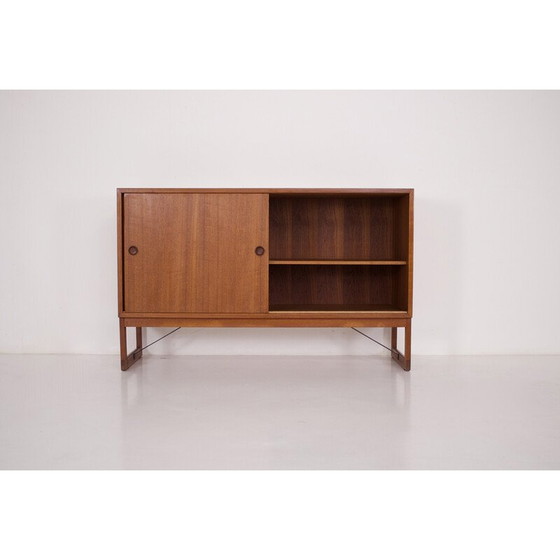 Image 1 of Vintage teakhouten dressoir met schuifdeuren van Børge Mogensen, Zweden 1959