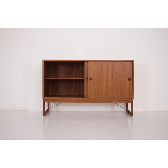 Image 1 of Vintage teakhouten dressoir met schuifdeuren van Børge Mogensen, Zweden 1959