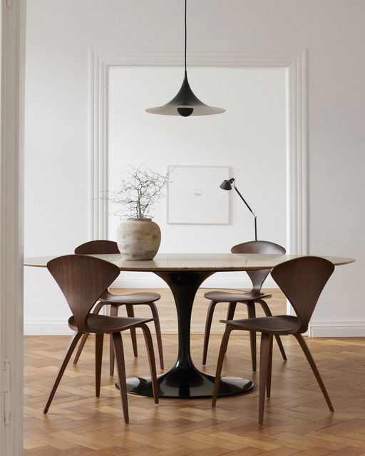 Knoll International Saarinen Tulp Travertino Zilver Speciale Editie