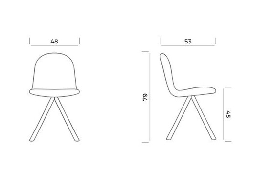 Image 1 of 6x IKER Mannequin stoelen