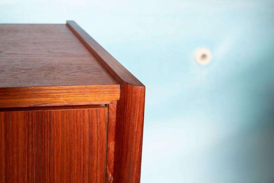 Image 1 of Vintage teakhouten buffetkast 60s, large teak highboard