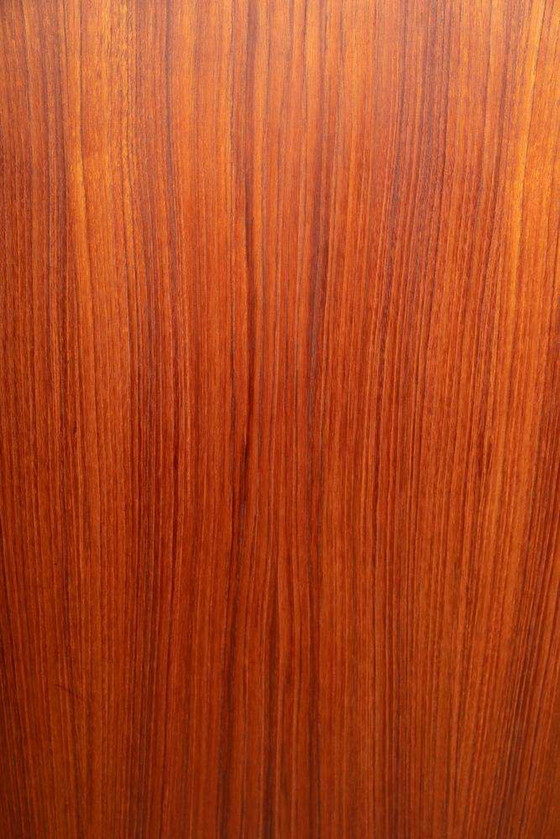 Image 1 of Vintage teakhouten buffetkast 60s, large teak highboard