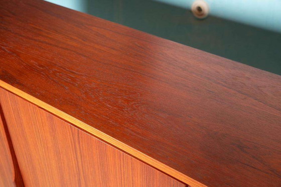 Image 1 of Vintage teakhouten buffetkast 60s, large teak highboard