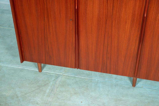 Image 1 of Vintage teakhouten buffetkast 60s, large teak highboard