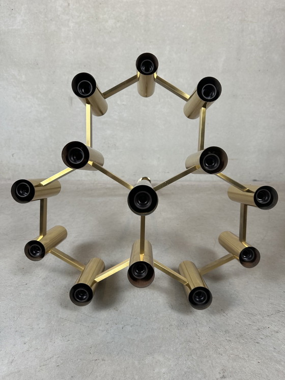 Image 1 of Vintage Design ‘Hexagon’ Kroonluchter - Boulanger